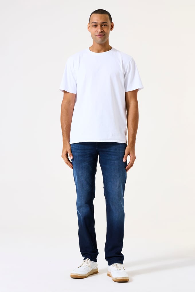 GARCIA Rocko Heren Straight Fit Jeans Blauw