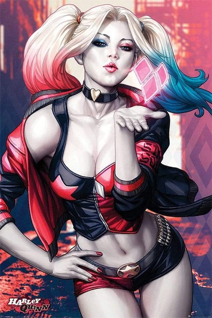 Batman Harley Quinn Kiss - Maxi Poster - 61 x 96.5 cm
