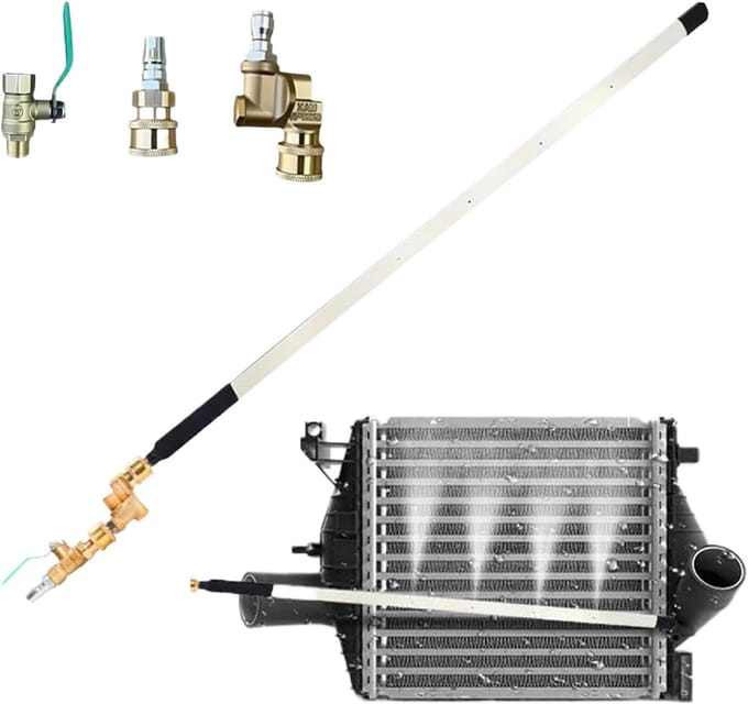 Radiator Reiniger - Leidingreiniger Ventilator - Efficiënt Reinigen - Verbeterd Printontwerp - 57 cm - Zilver