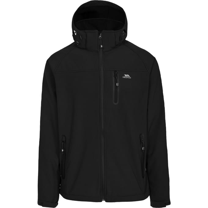 Trespass - Heren Accelerator II Waterbestendige Softshell Jas (Zwart)