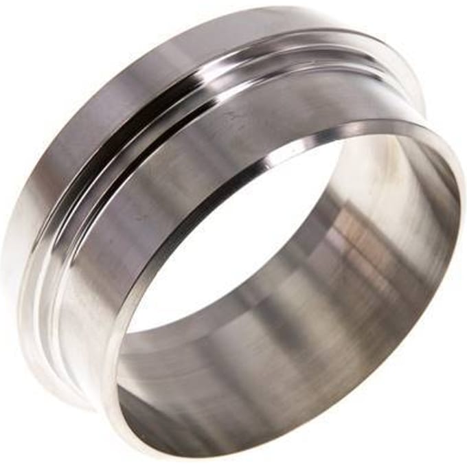 Melkkoppeling 86mm Laspuntstuk 76.1mm Laseinde RVS