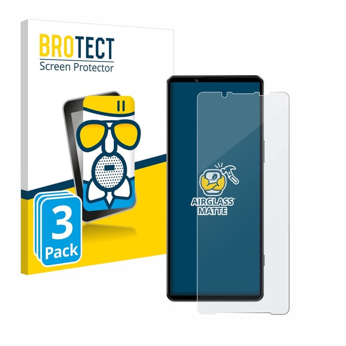 BROTECT - Screenprotector voor Sony Xperia 1 IV - Folie Beschermfolie Beschermglas matte 3 Stuks