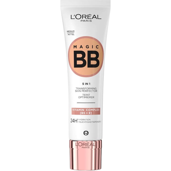 L’Oréal Paris Magic BB Cream - Verzorgende dagcrème en make-up in 1 Verrijkt met vitamine B5 en E - 04 Medium - 30ml