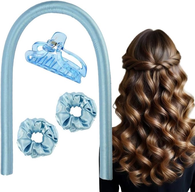 Warmtevrije Haarrollers Hoofdband voor Zachte Krullen