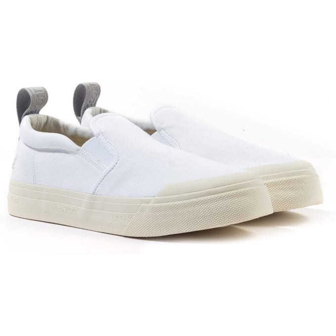 Lyle & Scott Duncan witte canvas schoenen