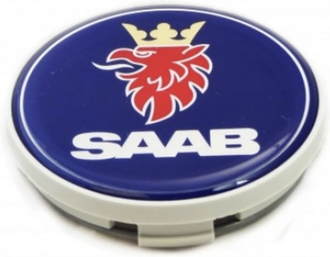 Originele Saab naafdoppen - set van 4 stuks - 63mm 12775052 - OEM