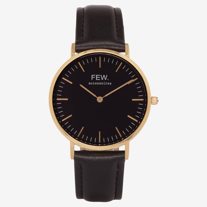 Bellezza Grande Gold Black/Black Leather
