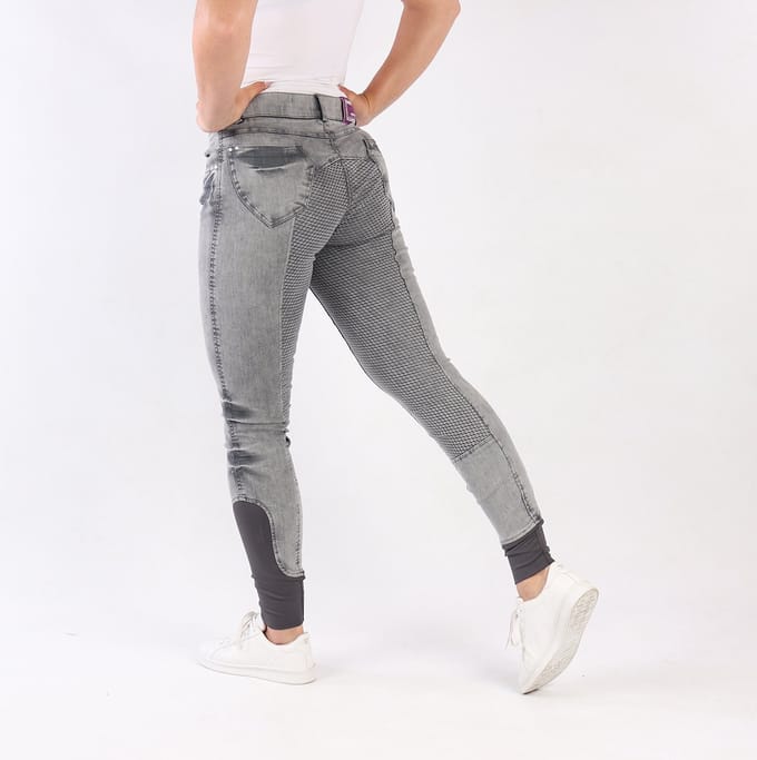 Harry's Horse Rijbroek Novi Denim Full Grip Ebony - 32
