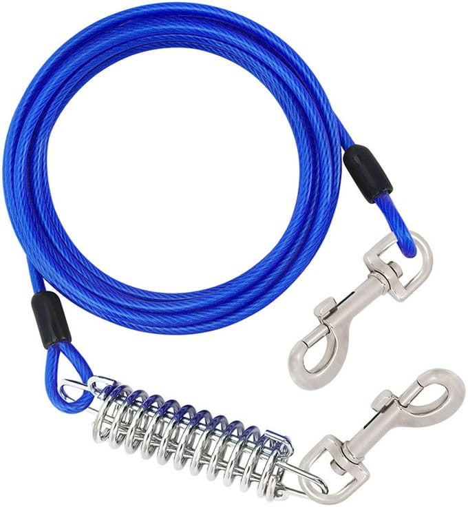 Hondenriem 6 meter - Blauw - Bijtbestendig en waterdicht-Veilig - Comfortabel