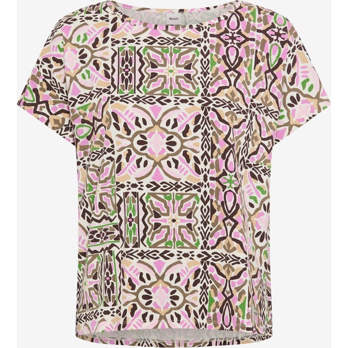 Brax Dames Shirt  Style CAELEN S bright purple, roze, maat 32