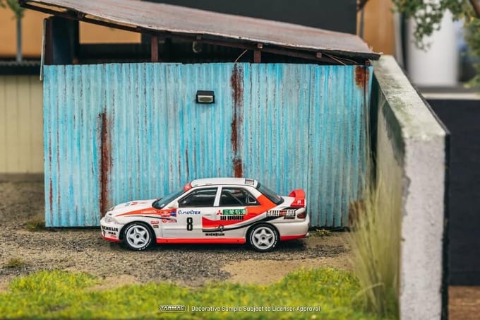 Tarmac Works Mitsubishi Lancer Evolution Rallye Monte-Carlo 1993 Tarmac Works Parmander 1/64 K. Eriksson/S. [Utilisé] blanc