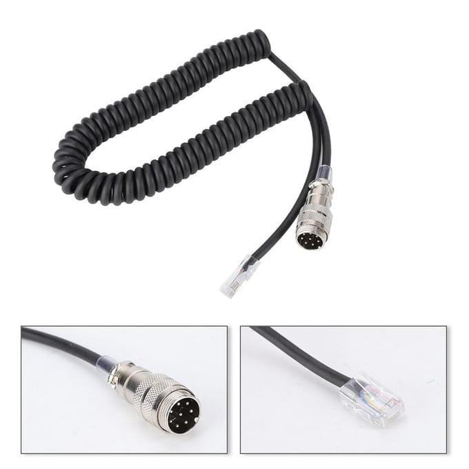 Adaptateur de microphone modulaire 8 broches vers RJ-45 pour Yaesu FT-450D FT-897D FT-991 FT-891 gray