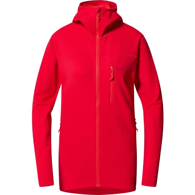 Haglofs Rosson Mid Fleece Met Volledige Rits Rood S Vrouw