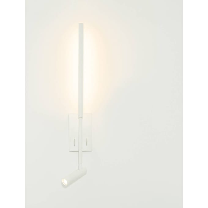 Zambelis LED wandlamp 23040, wit, 3.000 K, 2-lamps, metaal
