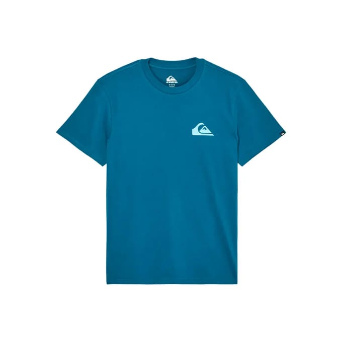Quiksilver Evo Mini Logo T-shirt Met Korte Mouwen Blauw S Man
