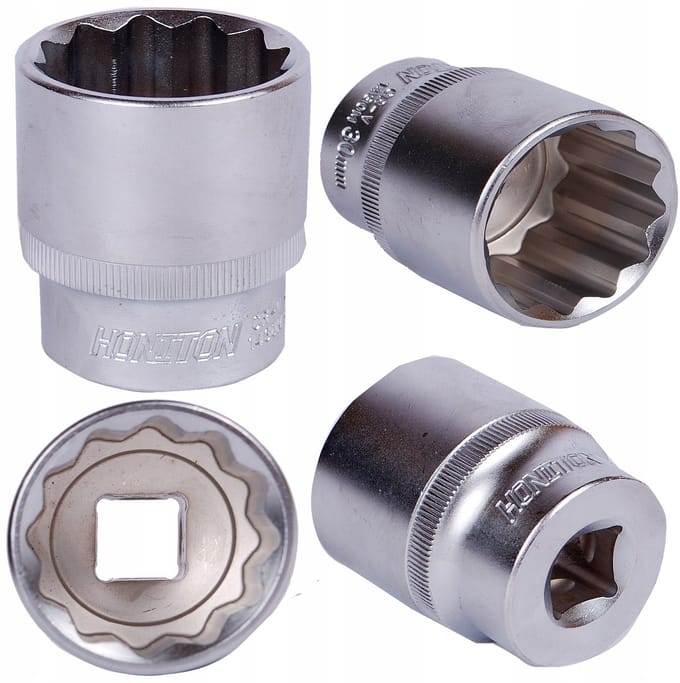 Dopsleutel 1/2" 14 mm 12-zijdige kaart CrV