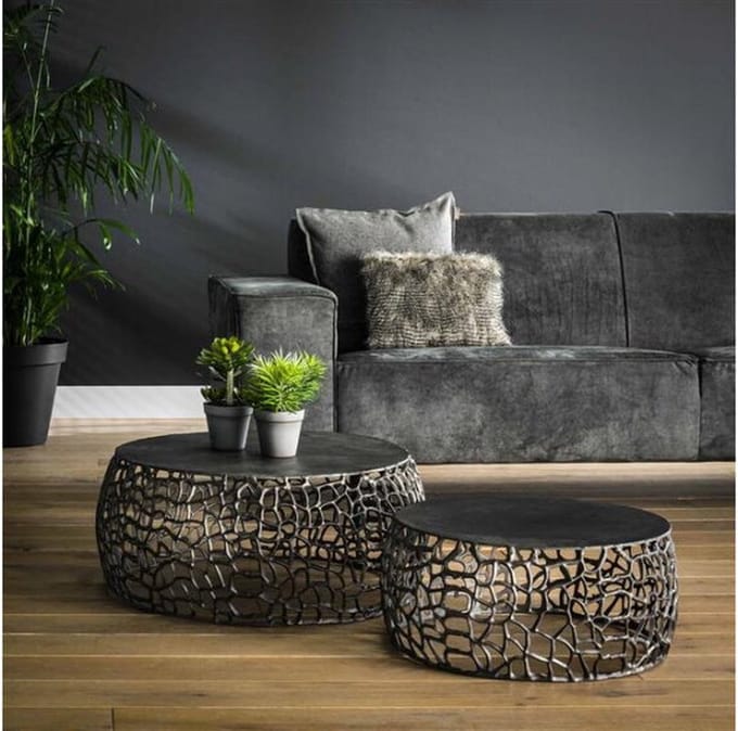 Salontafel set van 2 Labyrinth