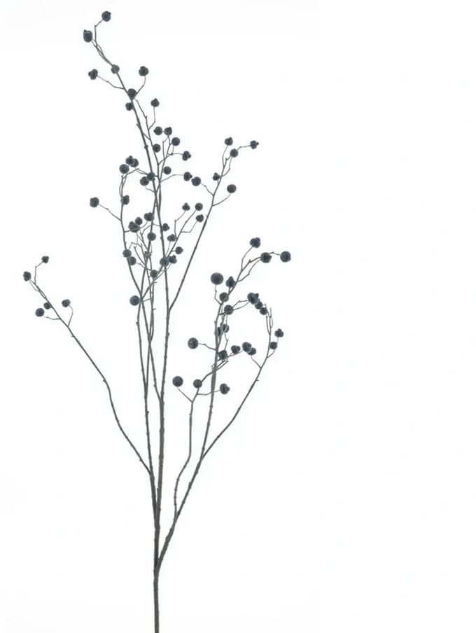 Kunsttak Rose Hip Branche Zwart - 134 cm