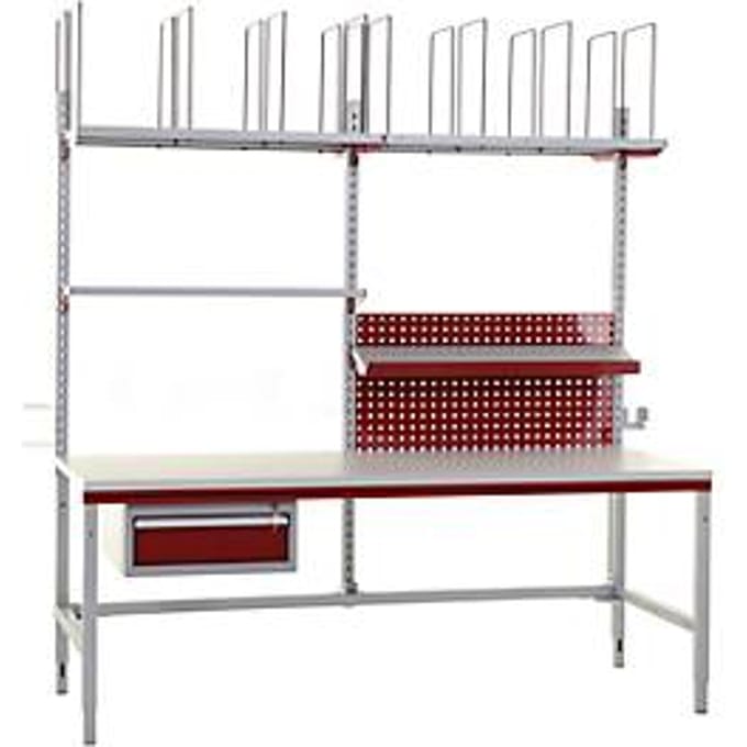 Rocholz complete inpaktafel Comfort System Flex, 2000 mm, uitgebreide accessoires