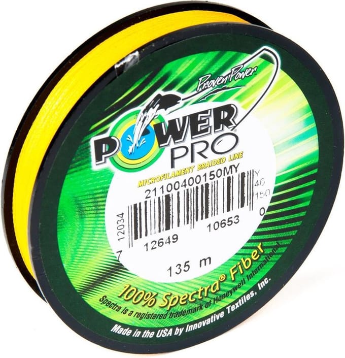 Power Pro Geel - Gevlochten lijn - 0.28 mm - 20 kg - 135 m