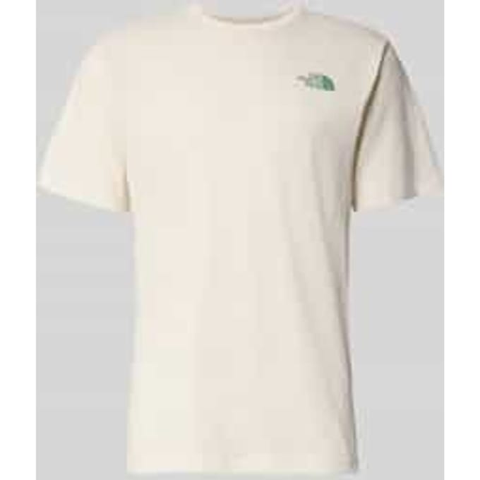 T-shirt met logo en ronde hals