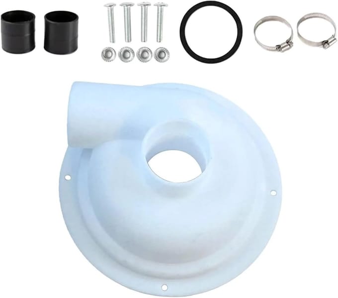 Stofafscheider Cyclone - Houtbewerking Spaanplaat - Stof Vangen - Efficiënte Scheiding - One Size - Wit