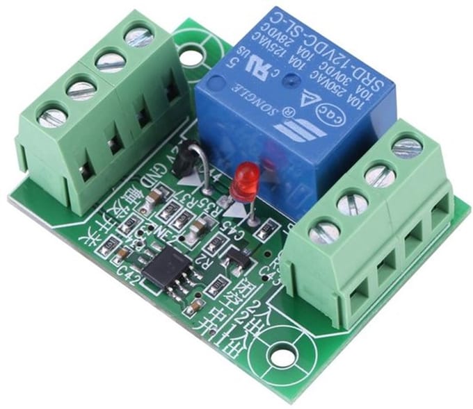 Allecto - 12V Dc relais - Bistabiel - Geschikt voor Diy - 1 kanaal