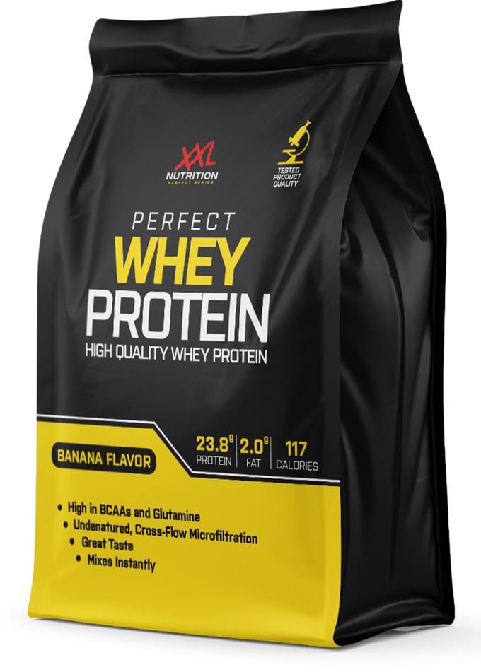 XXL Nutrition - Perfect Whey Protein - Banaan - Eiwitpoeder - 2000 g