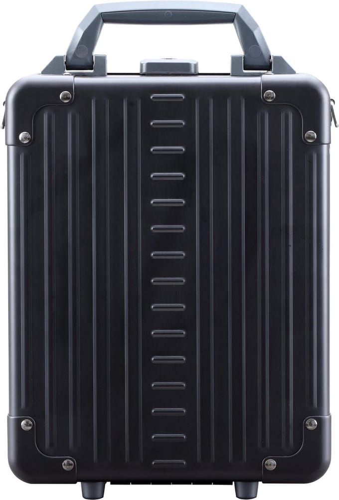 Aleon Aluminium Verticale aktetas 24 cm laptop compartiment - 35cm (14 duim) - onyx