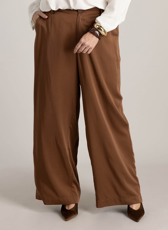 YEST CURVE Hasina Bottoms - Copper Brown - maat X-0(44)