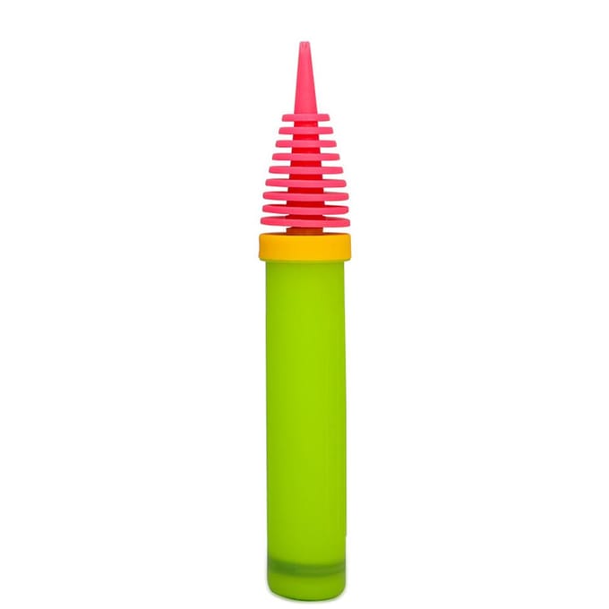 Ballonpomp Draagbare tweeweg dubbele actie luchtpomp Draagbare handmatige ballonpomp roze/groen