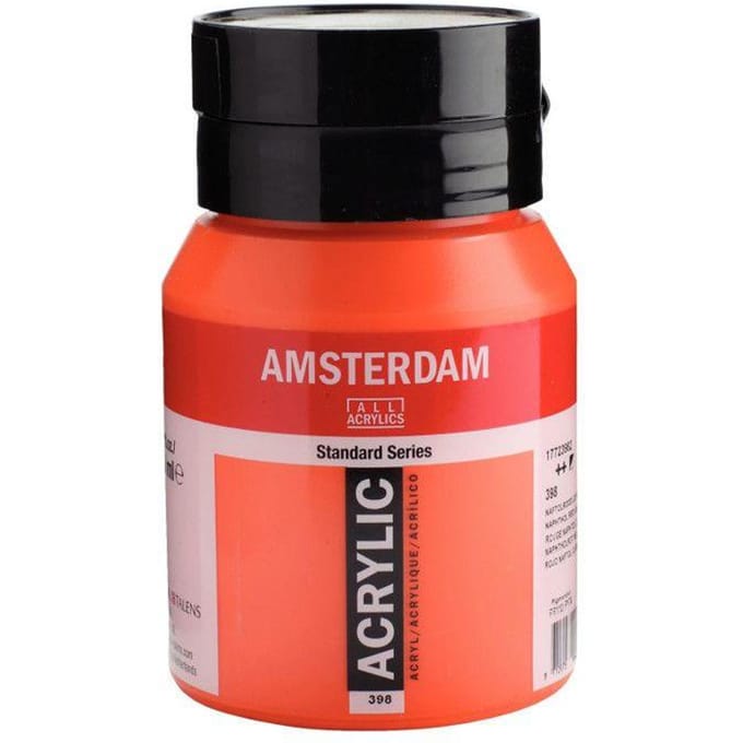 Amsterdam Standard Acrylverf 500ml 398 Naftolrood Licht