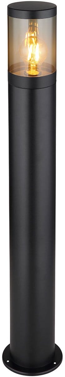 Globo - vloerlamp - Xeloo - zwart - metaal - Ø 14cm - E27 - 32016BS