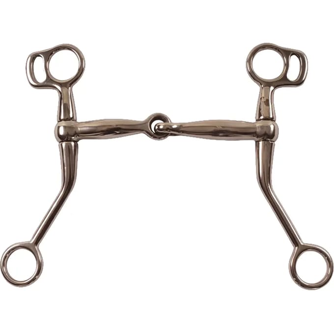 Western snaffle bit voor paard met gemiddelde oren Pool's