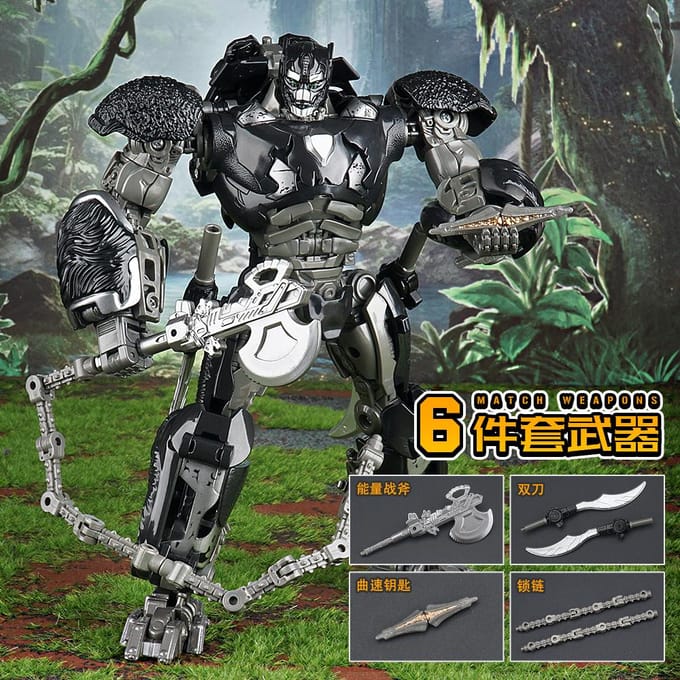 Transformatie Optimus Primal Optimaal Robot Speelgoed Sterrencommandant Orang-oetan Vervorming Legering Beast Wars Anime Actiefiguur Kinderen gray