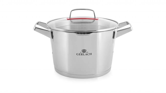 Gerlach Superior Kookpan 5,5L - Roestvrij Staal, 24cm