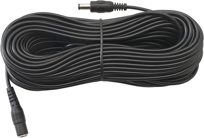 Verlengkabel 2,1 mm x 5,5 mm voor 12V - 15 meter DC Kabel voor CCTV