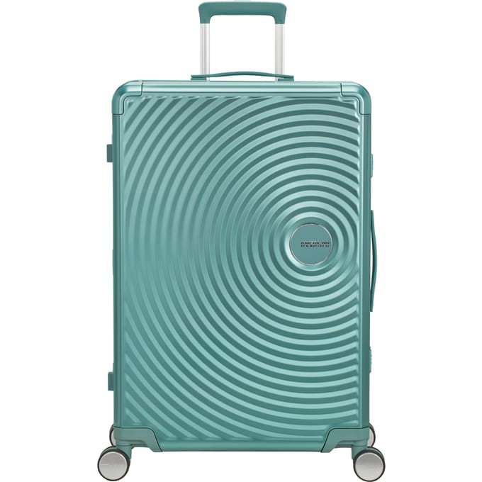 American Tourister Soundbox Alu Spinner 75 / 28 TSA Trolley Dusty Turquoise 77cm