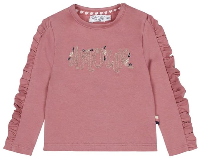 Dirkje Meisjes T-shirt - Mauve