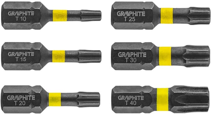 Graphite Serie - Schroefbit - TX10/15/20/25/30/40 - 25 mm