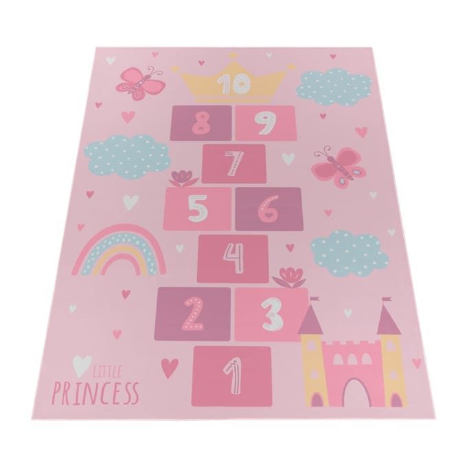 Kindertapijt Bini roze 100x200 cm