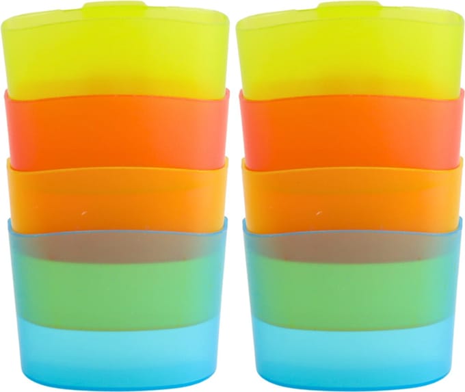 OTIX Theezakjeshouder - 8 stuks - Theetip - Diverse Kleuren - Kunststof