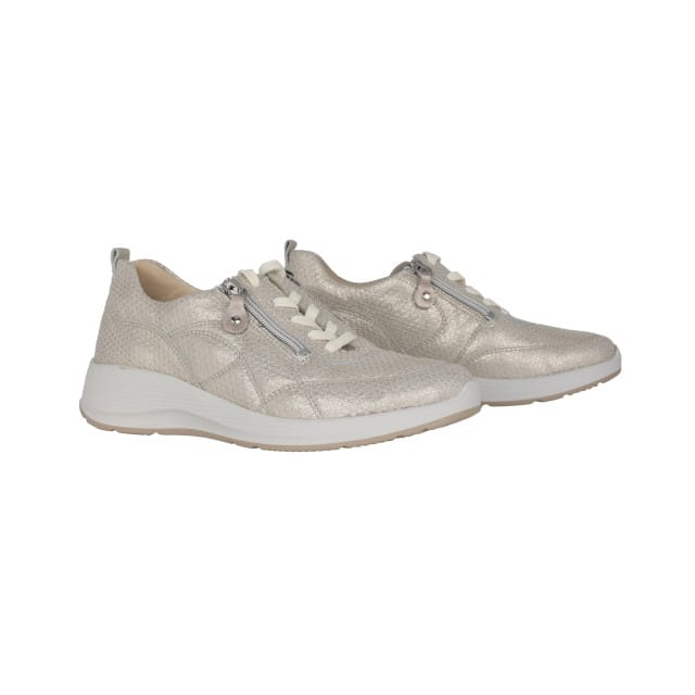 Waldläufer Kalea - dames sneaker - Zilver - maat 39.5 (EU) 6 (UK)
