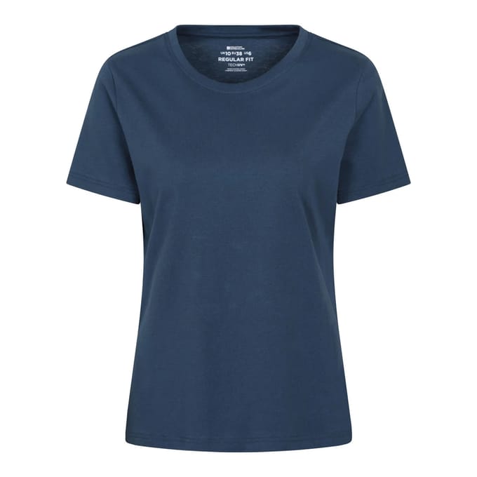 Mountain Warehouse Dames Drie Pieken Grafisch Achterprint T-Shirt (Navy)