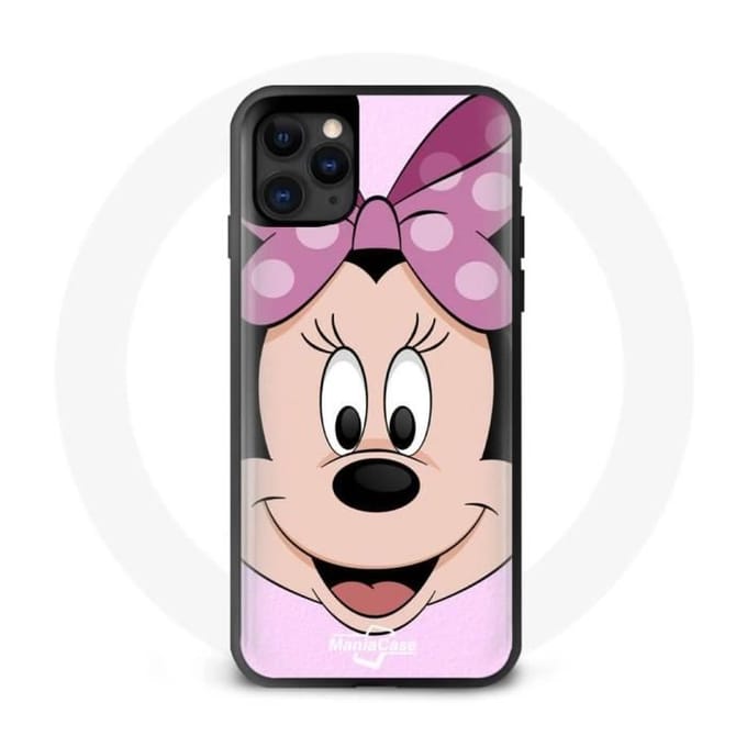 Coque - Maniacase - Iphone 13 Mini - Souple - Noir - Minnie Mouse