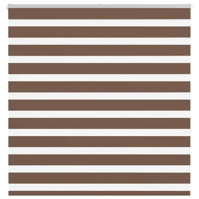 vidaXL - Zebra - rolgordijn - 145x150 - cm - stofbreedte - 140,9cm - polyester - bruin