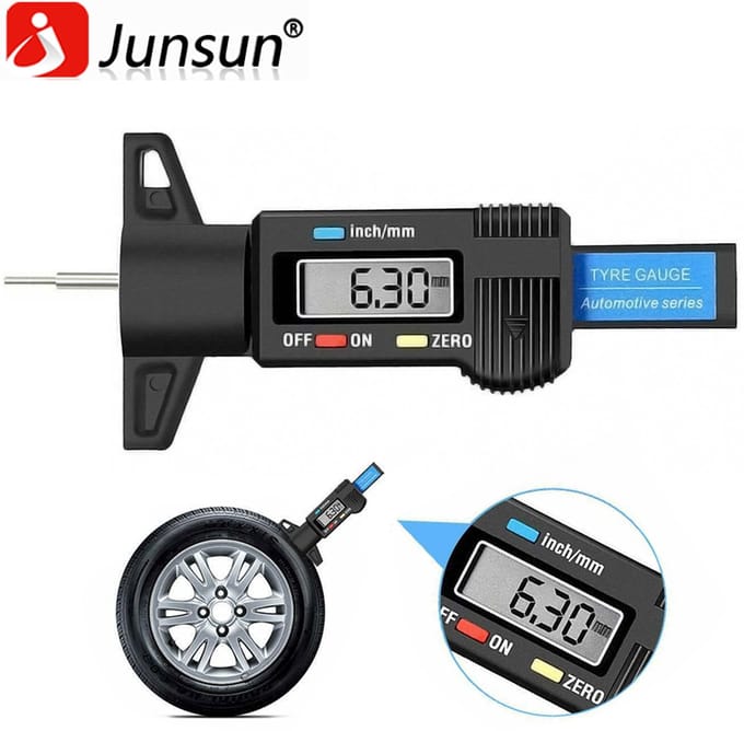 Zwart 25,4 mm Banden Dieptemeter, dieptemeter, digitale schuifmaat