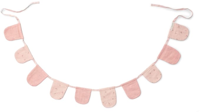 Slinger met vlaggetjes - Roze - Essentials