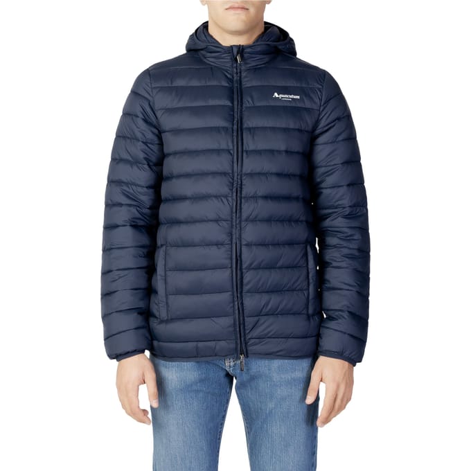 Aquascutum London Logo Navy Blue Active Hoodie Jacket