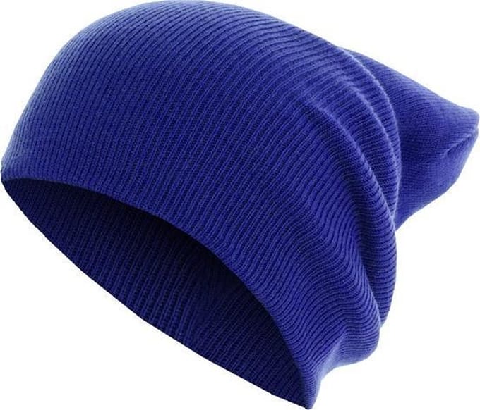 Urban Classics - Basic Flap Long Version Beanie Muts - Blauw
